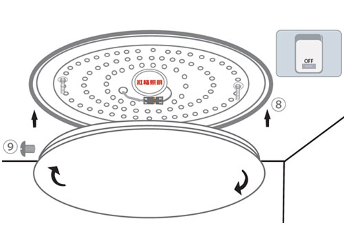 調光調色吸頂燈安裝說明5